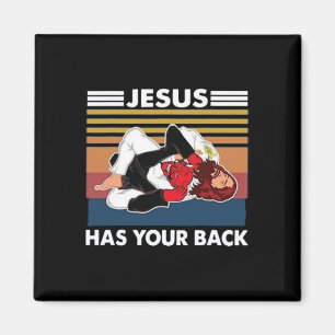 Jesus Has Your Ck Karate Magnet