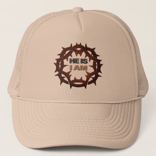 JESUS: HE IS I AM TRUCKER HAT (Front)