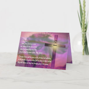 Jesus - He Is Risen - Easter Purple Holiday Card