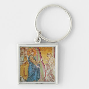 Jesus healing a leper key ring