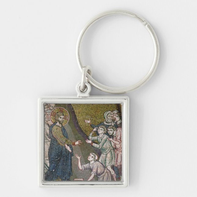 Jesus Healing the Crippled and the Blind Key Ring (Front)