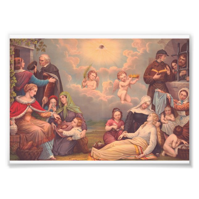 Jesus heals a biblical story photo print (Front)