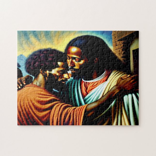 Jesus Heals a Blind Man Puzzle (Horizontal)