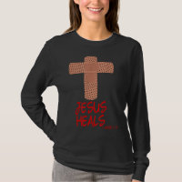 JESUS HEALS Christian Cross Nurse Mum Women Wife G