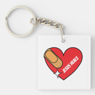 Jesus Heals Key Ring