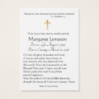 Jesus Heart Catholic Funeral Memorial Holy Card -