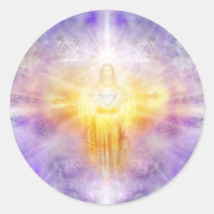 Jesus Heart Classic Round Sticker