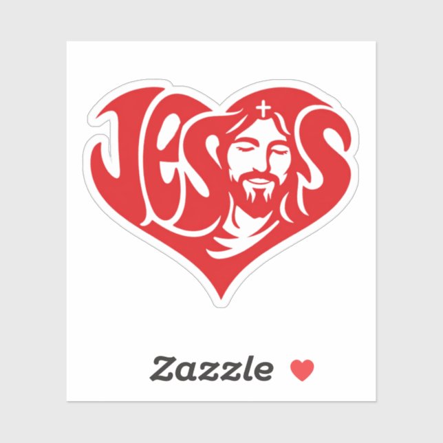 Jesus Heart Typography (Sheet)