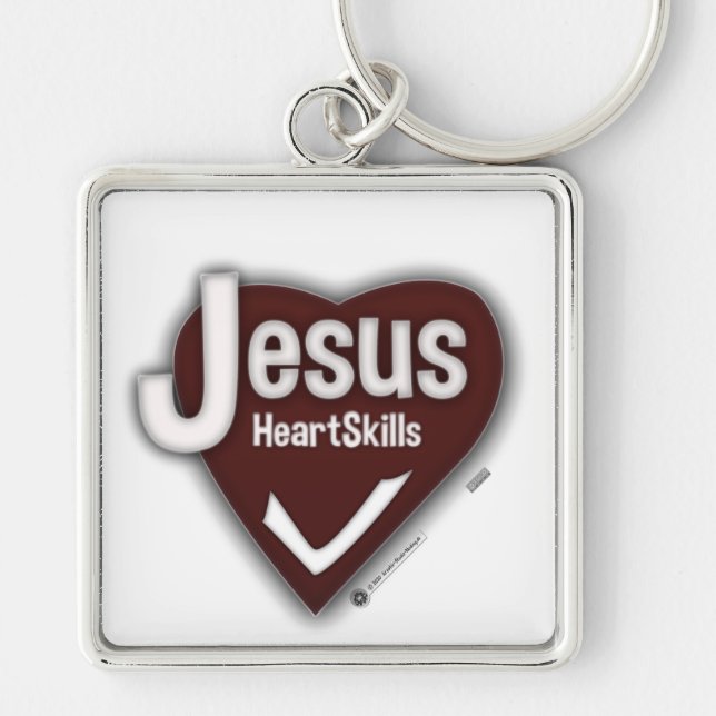 Jesus HeartSkills - Schlüssel zum glücklichen Herz Key Ring (Front)