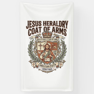 Jesus Heraldry Coat Of Arms Jesus Heraldry Coat Ar Banner