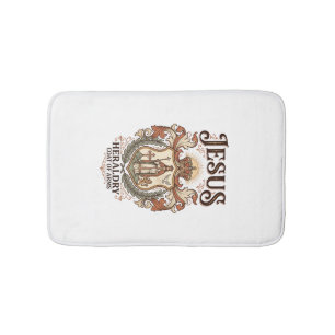 Jesus Heraldry Coat Of Arms Jesus Heraldry Coat Ar Bath Mat