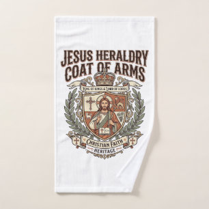 Jesus Heraldry Coat Of Arms Jesus Heraldry Coat Ar Hand Towel