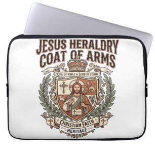 Jesus Heraldry Coat Of Arms Jesus Heraldry Coat Ar Laptop Sleeve