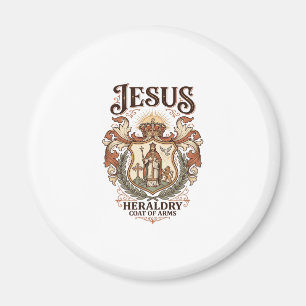 Jesus Heraldry Coat Of Arms Jesus Heraldry Coat Ar Magnet
