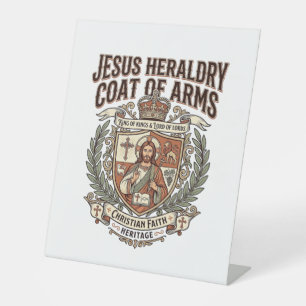Jesus Heraldry Coat Of Arms Jesus Heraldry Coat Ar Pedestal Sign