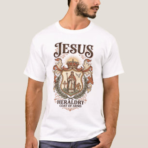Jesus Heraldry Coat Of Arms Jesus Heraldry Coat Ar T-Shirt