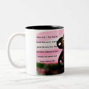 jesus here call  Two-Tone coffee mug