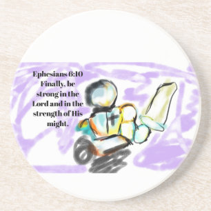 Jesus here coaster