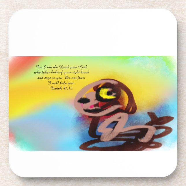 Jesus here  coaster (Front)