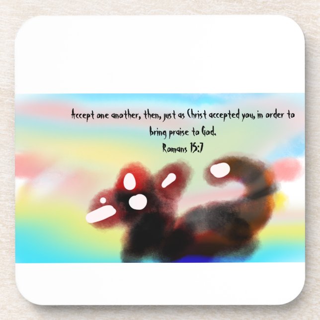 jesus here  coaster (Front)