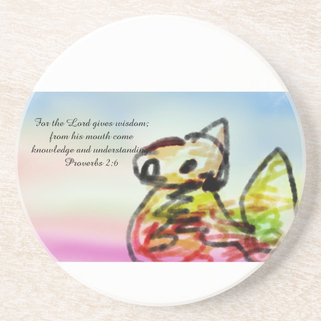 jesus here  coaster (Front)