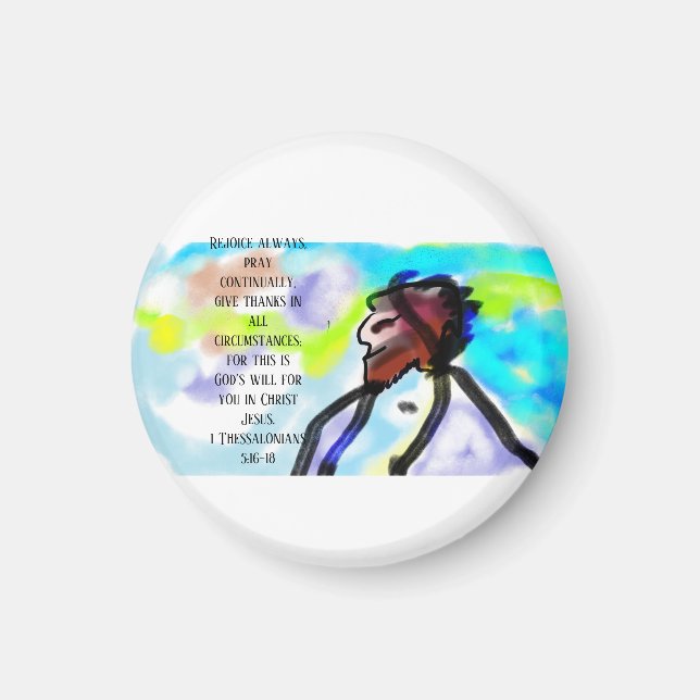 jesus here magnet (Front)