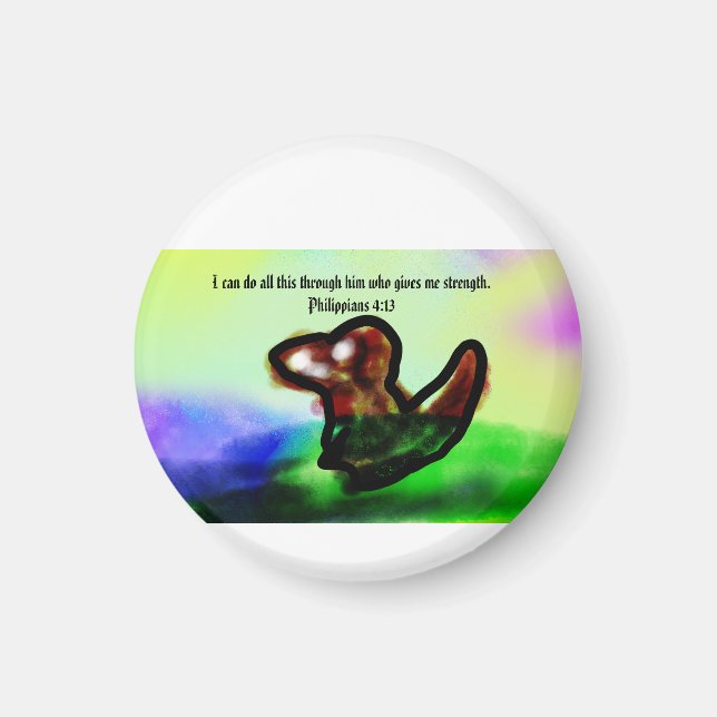 jesus here  magnet (Front)