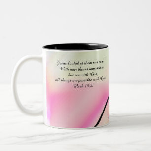 jesus here Two-Tone coffee mug