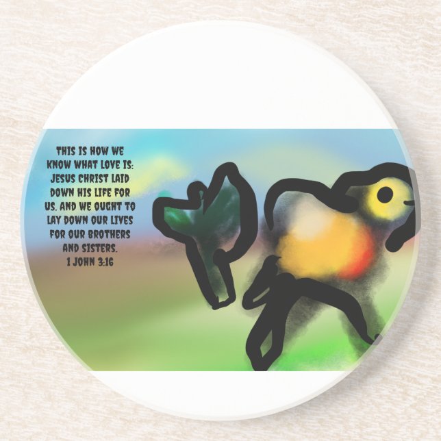 jesus here us  coaster (Front)