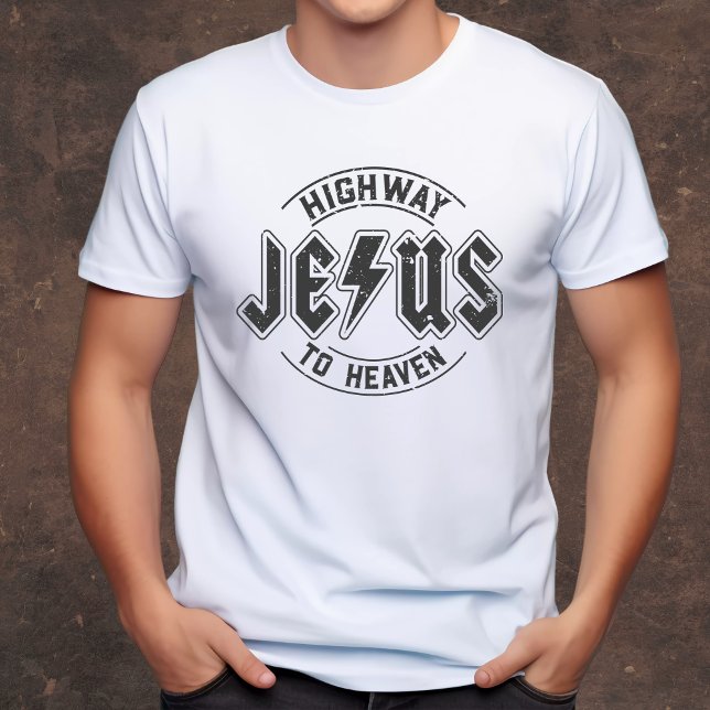 Jesus - Highway to Heaven men's Christian T-Shirt (Creator Uploaded)