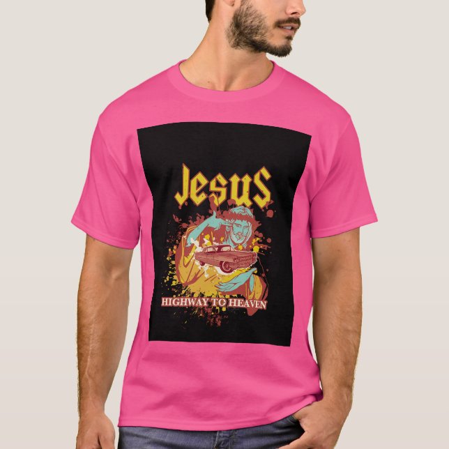Jesus Highway To Heaven T-Shirt (Front)