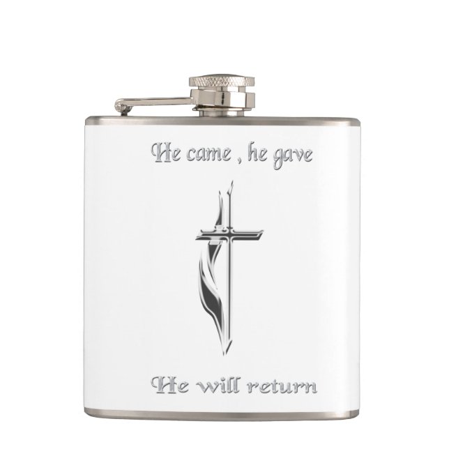 Jesus Hip Flask (Front)