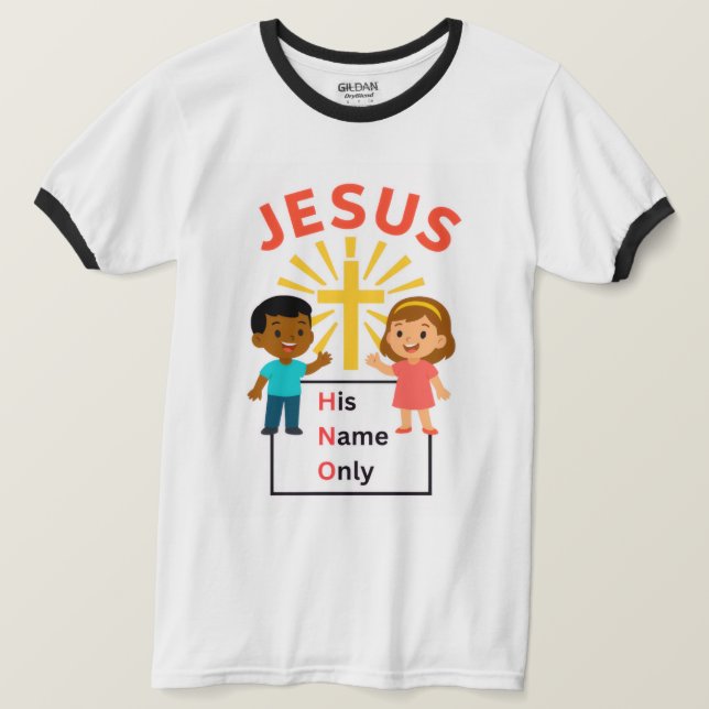 Jesus - His Name Only T-shirt (Design Front)