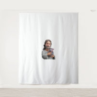 Jesus Holding Moo Deng_ Art Blending Whimsy Faith
