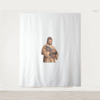 Jesus Holding Moo Deng Tank Top Tapestry