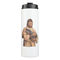 Jesus Holding Moo Deng Tank Top