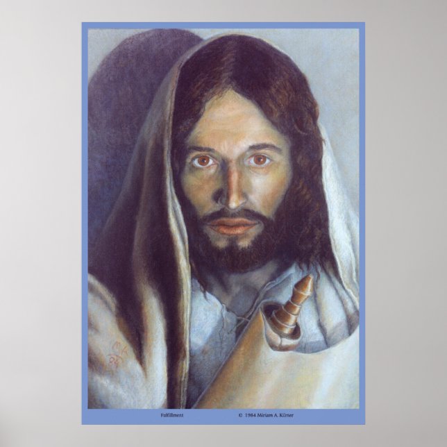 Jesus holding the Torah - "Fulfilment" of the Law Poster (Front)