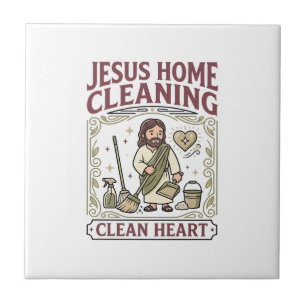 Jesus Home Cleaning Clean Heart Jesus Home Cleanin Tile