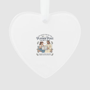 Jesus Homeschool Mum Planner Shirt Faith Based Des Ornament