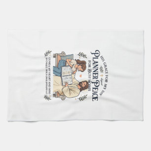 Jesus Homeschool Mum Planner Shirt Faith Based Des Tea Towel
