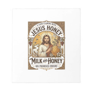 Jesus Honey Milk And Honey Jesus Honey Milk Honey  Notepad