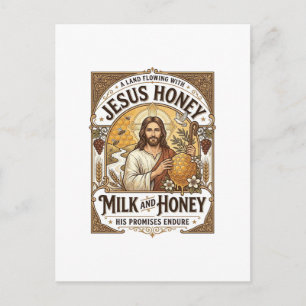 Jesus Honey Milk And Honey Jesus Honey Milk Honey Postcard