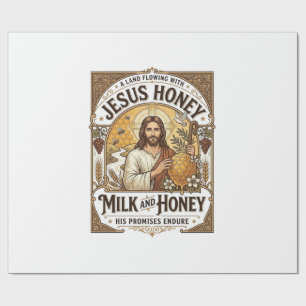 Jesus Honey Milk And Honey Jesus Honey Milk Honey Wrapping Paper