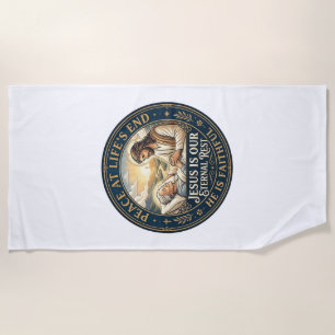 Jesus Hospice End Of Life Comfort Shirt Christian Beach Towel