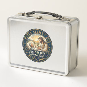 Jesus Hospice End Of Life Comfort Shirt Christian  Metal Lunch Box