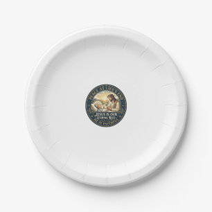 Jesus Hospice End Of Life Comfort Shirt Christian  Paper Plate