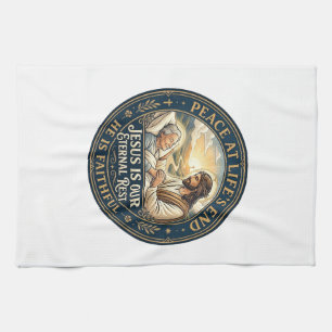 Jesus Hospice End Of Life Comfort Shirt Christian  Tea Towel