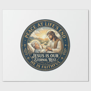 Jesus Hospice End Of Life Comfort Shirt Christian  Wrapping Paper