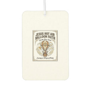 Jesus Hot Air Balloon Faith Jesus Hot Air Balloon  Car Air Freshener