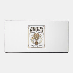 Jesus Hot Air Balloon Faith Jesus Hot Air Balloon Desk Mat